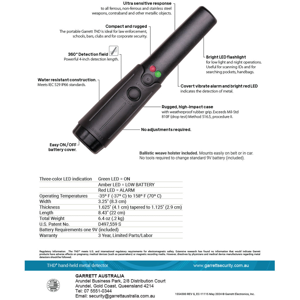 THD® Tactical Hand-Held Detector