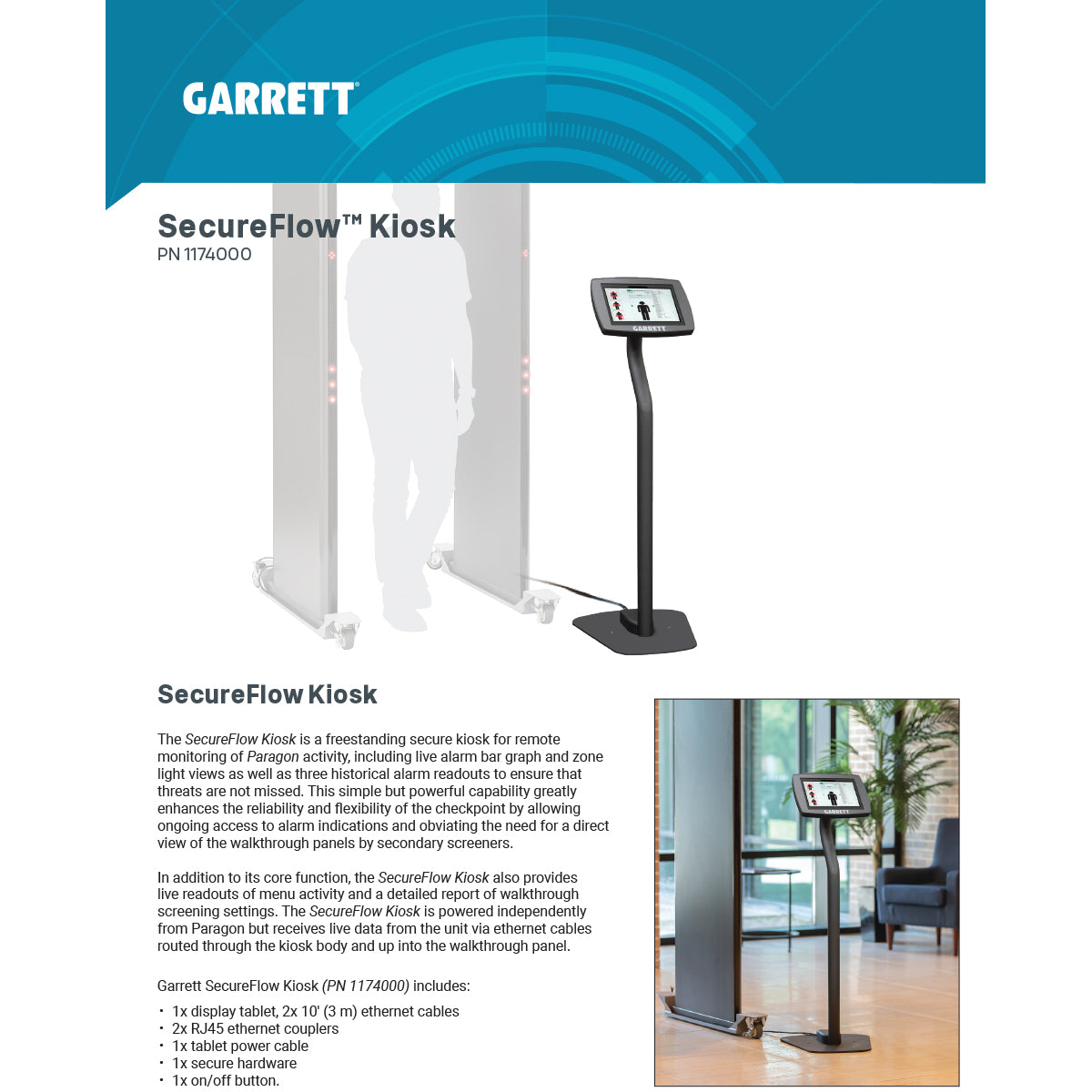 Garrett SecureFlow Kiosk