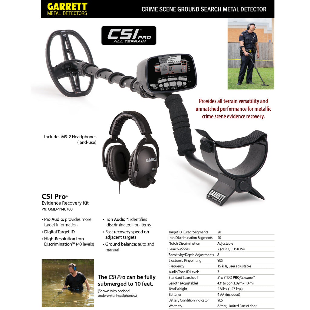 CSI Pro Ground Search Detector